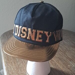Walt Disney World Snap Back Hat Belle 
Ball Bronze Black Metallic Gold Bill O/S